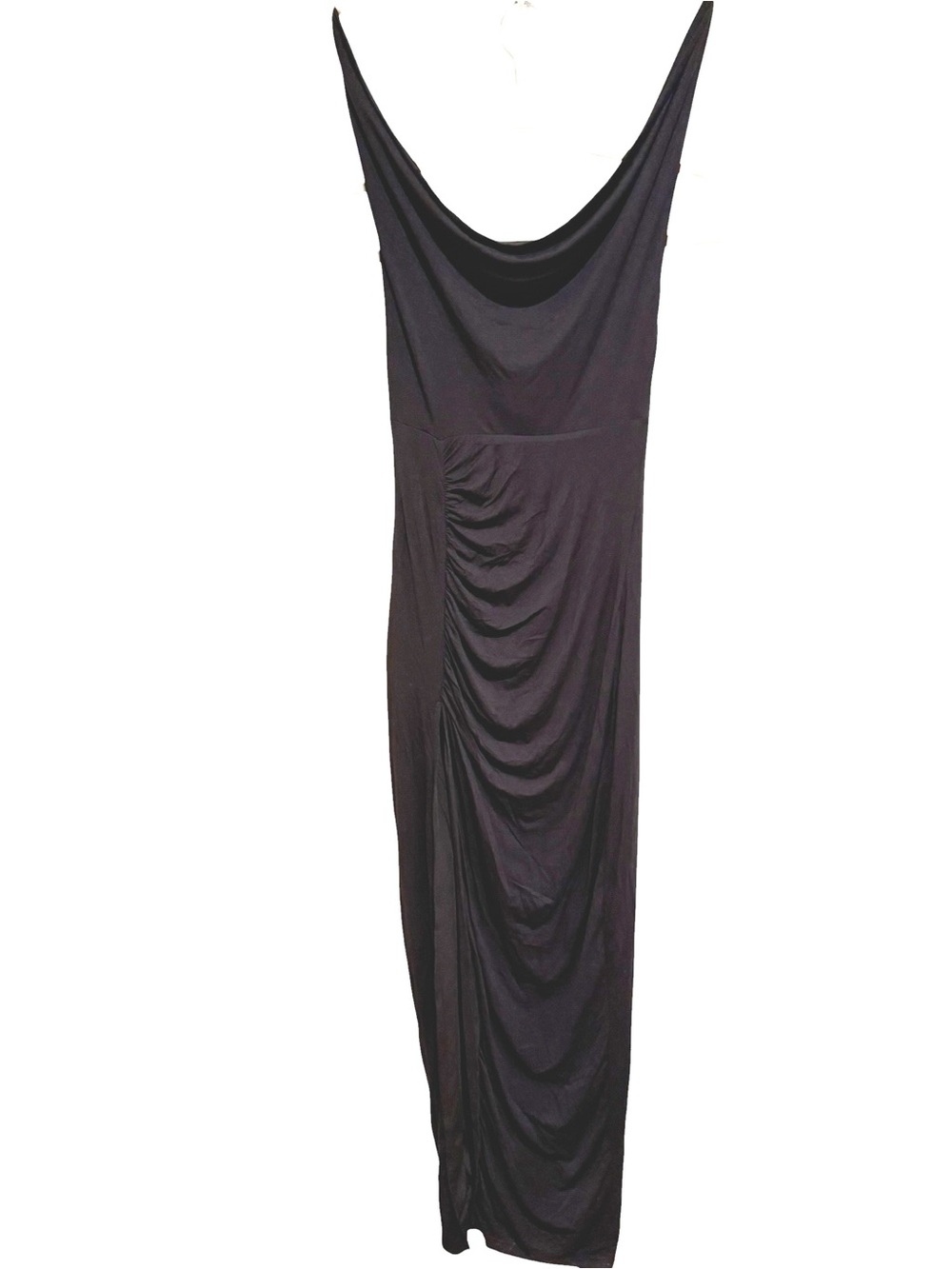 NWOT Superdown Black Draped Cowl Maxi Dress - Size Small